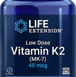  Witamina K2 (MK-7), 45mcg - Life Extension, 90 miękkich kapsułek 