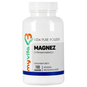 Magnez w proszku 100g - Cytrynian Magnezu MyVita