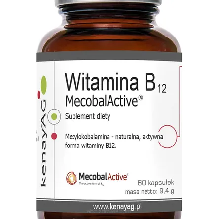 Witamina B12 Metylokobolamina  Mecobalactive Kenay 60 kaps.