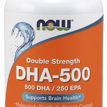 DHA-500, 500 DHA / 250 EPA - 180 kapsułki żelowe Now Foods