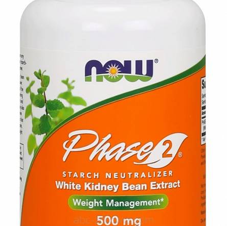 Phase 2 - White Kidney Bean Extract, 500mg - 120 vcaps NOW Foods