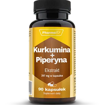 Kurkumina+piperyna ekstrakt -Pharmovit-90 kaps