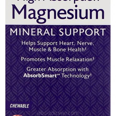 Magnesium High Absorption, 250mg Cranberry Apple  - 60 chewable tabs Natrol