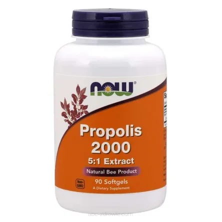 Opakowanie zawiera Propolis 2000 5:1 Extract - 90 kaps. Now Foods