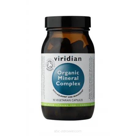 Organic Mineral Complex 90 kaps. Viridian,suplement diety,zdrowa dieta,