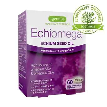 Echiomega omega-3 dla wegan Igennus 60 kaps.