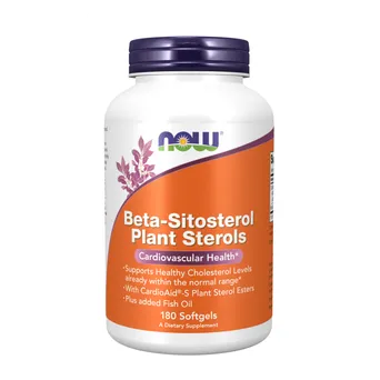 Beta-Sitosterol Plant Sterols - Sterole roślinne 180 kaps. NOW Foods
