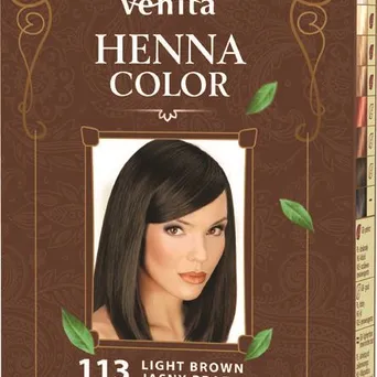 Henna proszek nr 113 jasny brąz 25g - ziołowa odżywka koloryzująca VENITA