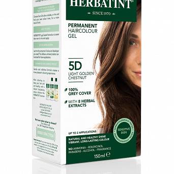 Herbatint-farba do włosów- 5D-JASNY ZŁOTY KASZTAN