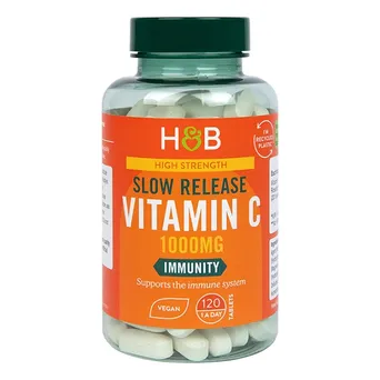 Slow Release Witamina C, 1000mg - 120 vegan tabs Holland i Barrett