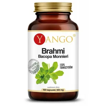 Brahmi - ekstrakt 50% bakozydów Yango- 100 kapsułek