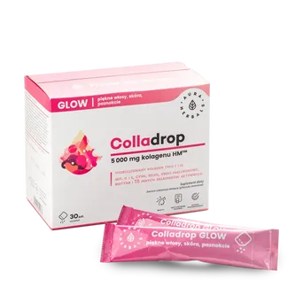 Colladrop GLOW Saszetki - Kolagen Morski 5000 mg - 30 szt.-Aura Herbals