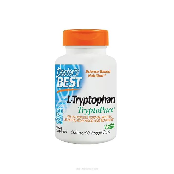 Tryptofan z Tryptoczysty, 500mg Doctors Best - 90 vege kapsułki