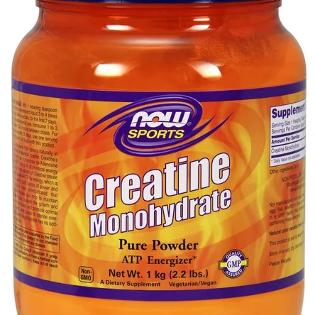 Kreatyna Monohydrate, czysty proszek - 1000g Now Foods