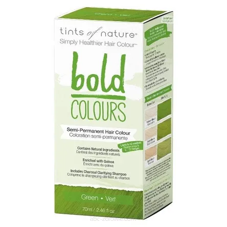 Półtrwała farba do włosów Tints of Nature BOLD Colours - Zielona