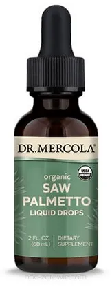 Saw Palmetto organic w kroplach  Dr Mercola 60 ml