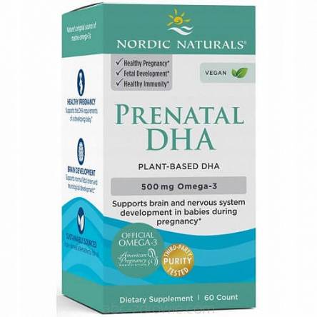 Nordic Naturals Prenatal DHA Vegan 500 mg 60 kaps
