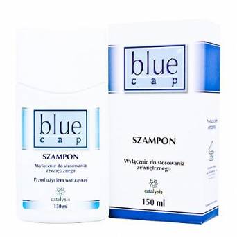BLUE CAP Szampon - 150 ml. W przebiegu łuszczycy, łojotokowego zapalenia skóry oraz łupieżu.
