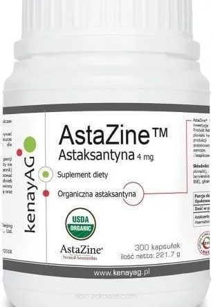 Opakowanie zawiera AstaZine  4 mg Kenay 300 kaps.