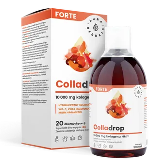 Colladrop FORTE Płyn - Kolagen Morski 10000 mg - 500ml-Aura Herbals