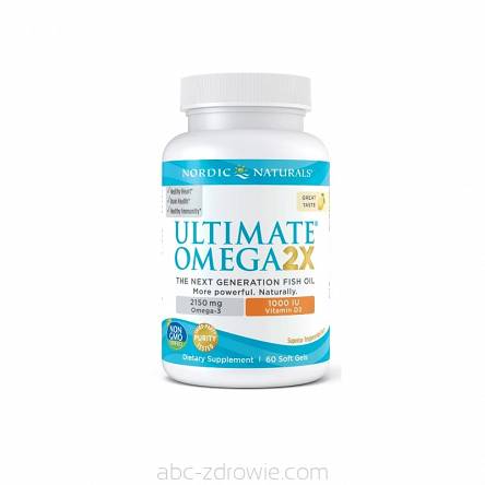 Ultimate Omega 2X  z  Witamina D3, 2150mg Cytrynowy - 60 kaps. Nordic Naturals