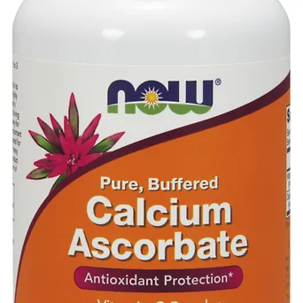 Calcium Ascorbate,askorbinian wapnia czysty buforowany proszek Now Foods 227g