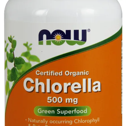 Chlorella, 500mg Organic - 200 tabs NOW Foods
