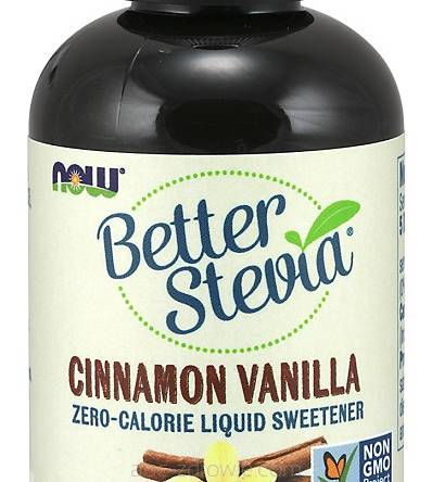 Better Stevia Liquid, Cinnamon Vanilla - 59 ml. NOW Foods