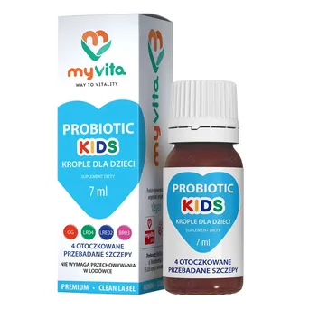 Probiotyk dla dzieci  w kroplach 7ml MyVita