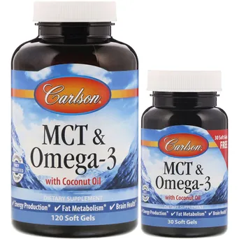MCT & Omega-3 Carlson Labs - 150 kaps. 