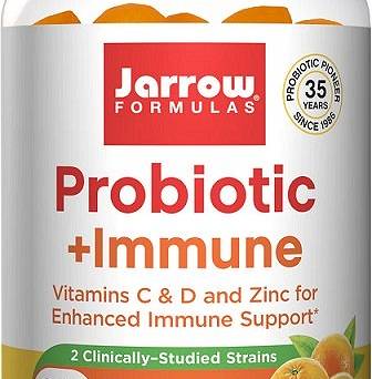 Probiotic + Immune, Orange - 60 gummies Jarrow Formulas