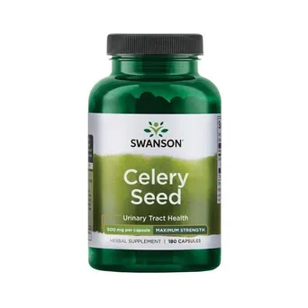 Celery Seed - Nasiona Selera 500 mg 180 kaps. Swanson