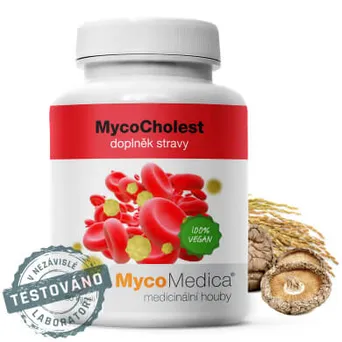 MycoCholest mieszanka grzybów witalnych na cholesterol Mycomedica 120 kaps
