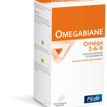 Opakowanie zawiera Omegabiane,Omega 3-6-9, Pileje 100 kaps.