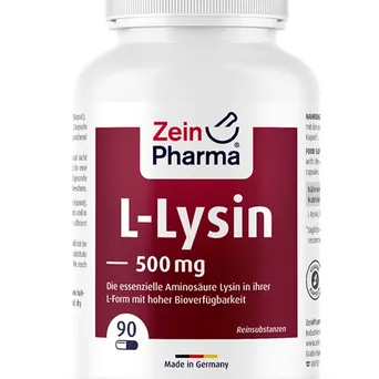 L-Lizyna, 500mg - 90 kapsułek wegetariańskich  Zein Pharma