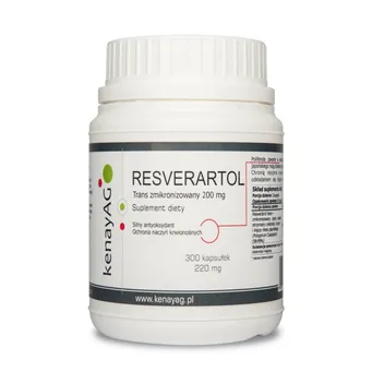 Resveratrol Zmikronizowany Trans  200 mg Kenay 300 kaps.