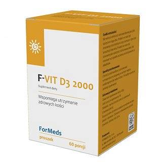 F-Vit D3 2000 Witamina D3 2000IU 60 porcji 48g ForMeds