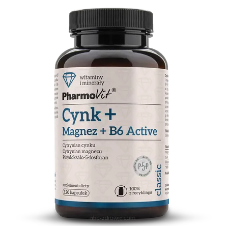 Cynk + Magnez + B6 Active 120 kaps | Classic Pharmovit
