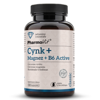 Cynk + Magnez + B6 Active 120 kaps Pharmovit