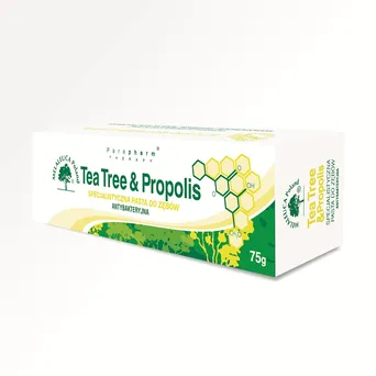 Tea Tree Pasta do zębów z PROPOLISEM antybakteryjna (bez fluoru) 75g MELALEUCA