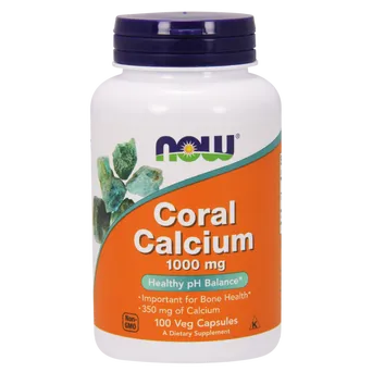 Wapno Koralowe (Coral Calcium) - Wapno z Koralowca 1000 mg 100 kaps. NOW Foods