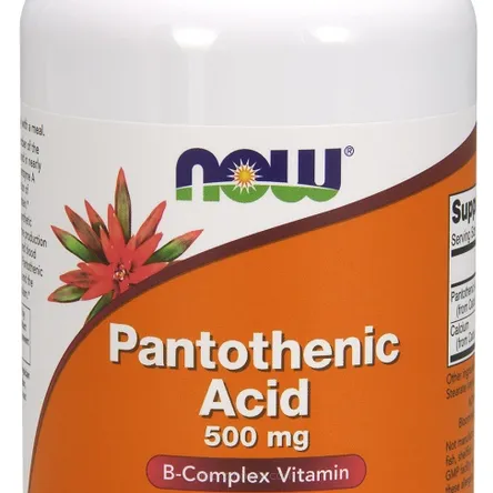 Pantothenic Acid, 500mg - 250 kaps. Now Foods