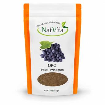 OPC-Sproszkowane pestki winogron 150g NATVITA