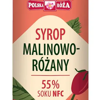 Syrop malinowo - różany 250ml  POLSKA RÓŻA