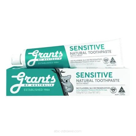 Kojąca, naturalna pasta do zębów wrażliwych Grants of Australia - bez fluoru