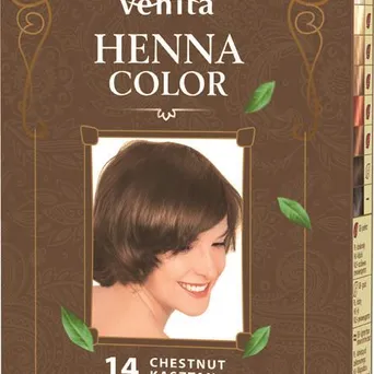 Henna proszek nr 14 kasztan 25g - ziołowa odżywka koloryzująca VENITA