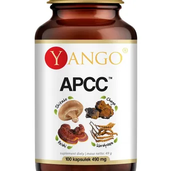 APCC™ - reishi, kordyceps, shitake, chaga -Yango  100 kaps. YANGO