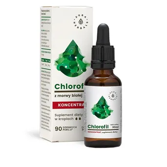 Chlorofil z Morwy Białej Koncentrat - 30ml-Aura Herbals