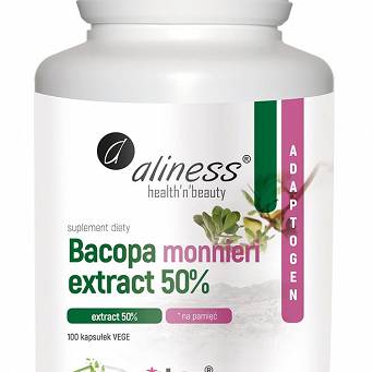 Bacopa Monnieri extract 50%, 500 mg x 100 Vege caps.