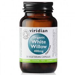 Naturalna  aspiryna,Kora wierzby białej,ekologiczna Viridian -30 kaps